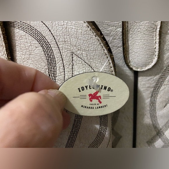 Idyllwind Colt Western Boot CRACKLED White LEATHER Women's 8.5 B - Picture 11 of 12